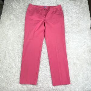 J McLaughlin Classic 5 Pocket Straight Leg Pant Coral Pink 14